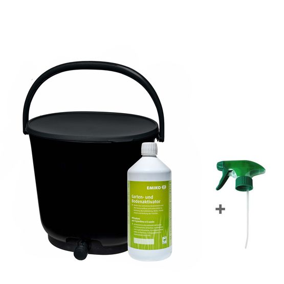 Bokashi Eimer zum Fermentieren von Küchen- und Gartenabfällen 