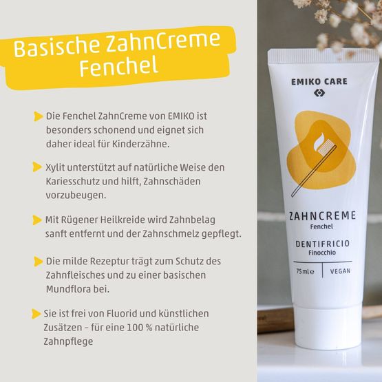 EMIKO Care Zahncreme fenchel 